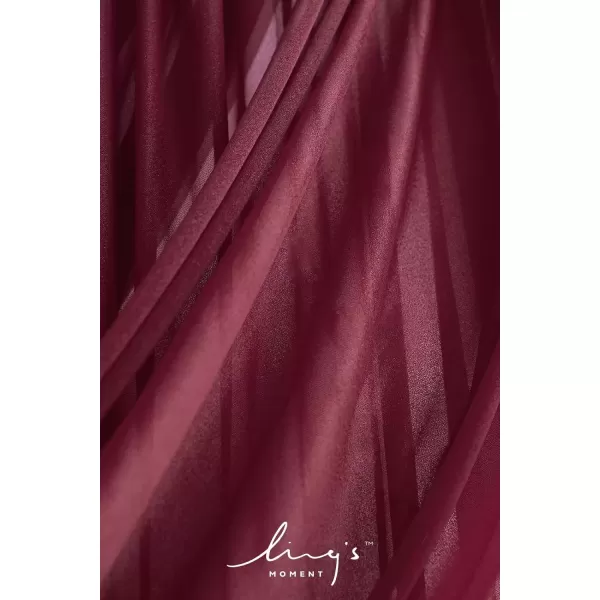 imageLings Moment Wedding Arch Draping Fabric 2 Panels 32Ft x 30quot WrinkleFree Wedding Arch Drapes Chiffon Fabric Ivory Curtain for Wedding Ceremony Reception Background Party Home Garden DecorationsMarsala  Blush