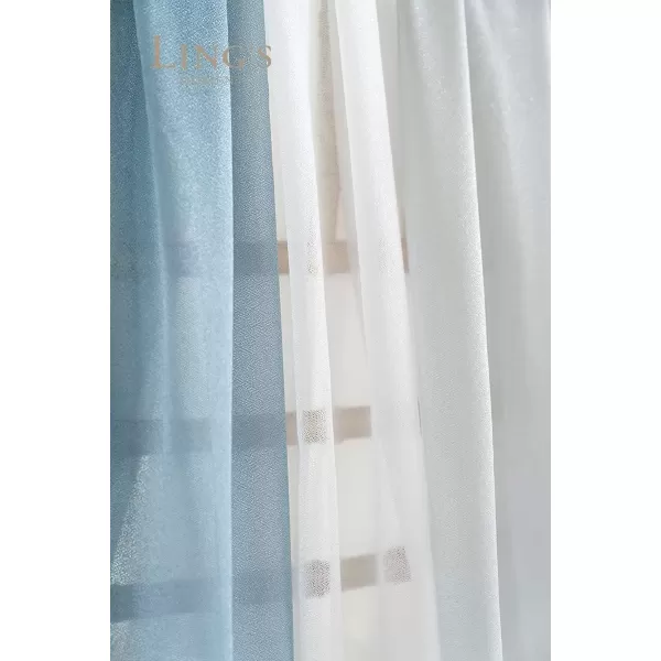 imageLings Moment Wedding Arch Draping Fabric 3 Panels 20Ft Chiffon Fabric Sheer Hanging Drapes Arrangement for Wedding Ceremony Backdrop Outdoors Party Swag Home Decor Dusty Rose ampamp Burgundy ampamp BlushDusty Blue  Navy