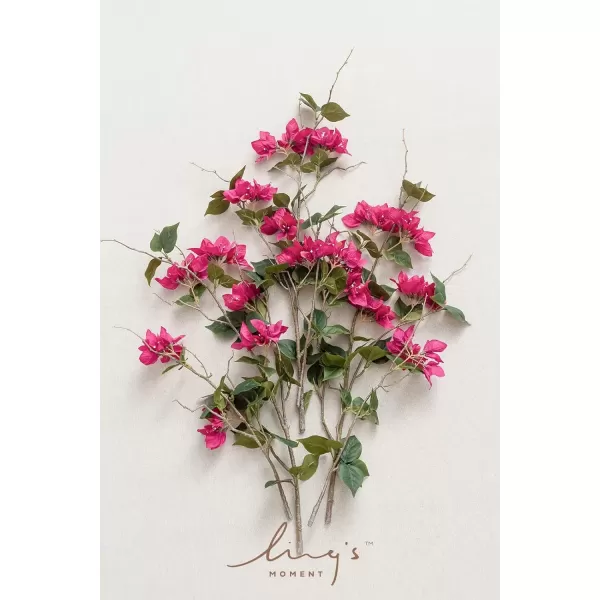 imageLings Moment Artificial Plants Bougainvillea Branches6Pcs 175quot Tall Fake Greenery Flowers Filler Decor wStems Realistic Texture Plants for Wedding BouquetsTable Centerpieces RoomOutdoorWall