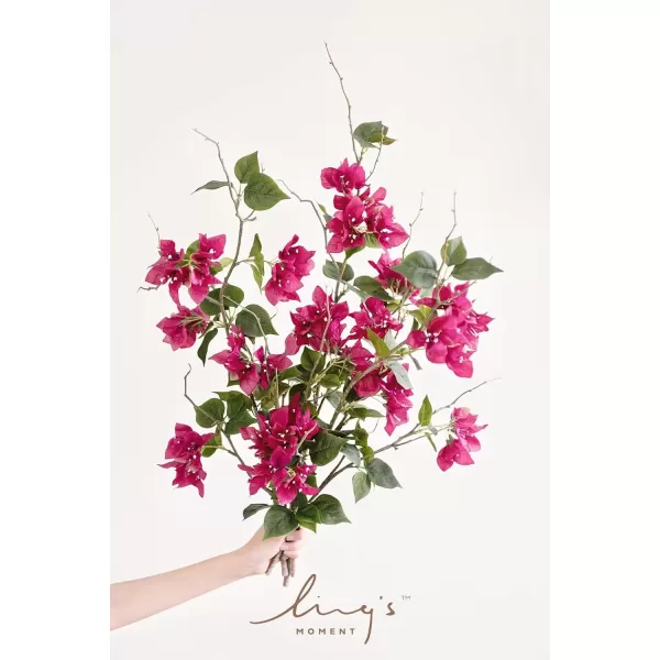 imageLings Moment Artificial Plants Bougainvillea Branches6Pcs 175quot Tall Fake Greenery Flowers Filler Decor wStems Realistic Texture Plants for Wedding BouquetsTable Centerpieces RoomOutdoorWall