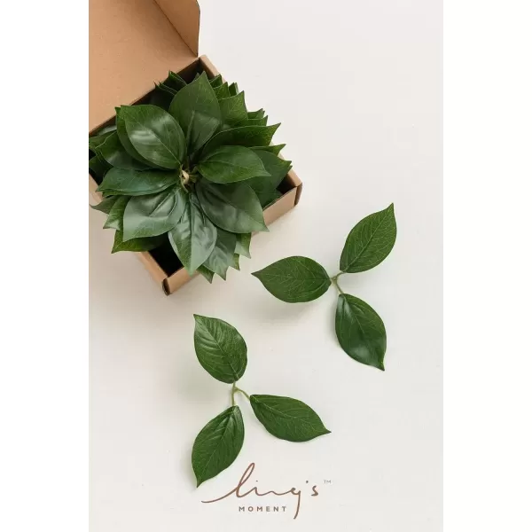 imageLings Moment Artificial Plants Bulk Gardenia Leaves Decor35Pcs Fake Greenery Filler Decorations Realistic Texture Plants for Wedding BouquetsTable Centerpieces GardenPot and Floral Arrangement