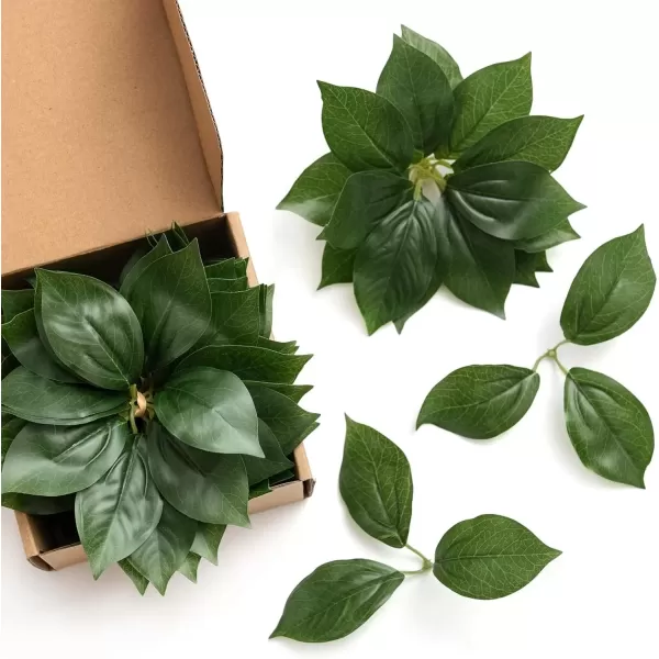 imageLings Moment Artificial Plants Bulk Gardenia Leaves Decor35Pcs Fake Greenery Filler Decorations Realistic Texture Plants for Wedding BouquetsTable Centerpieces GardenPot and Floral Arrangement