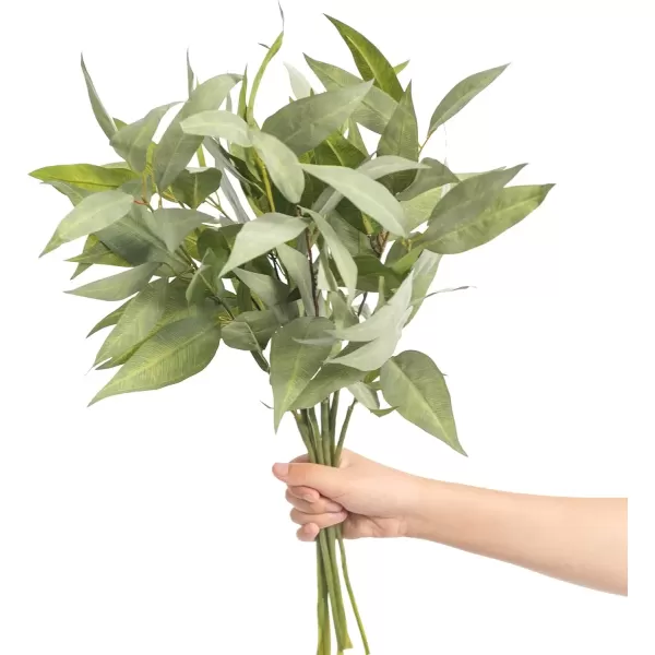 imageLings Moment Artificial Plants Eucalyptus Leaves Branches10Pcs 177quotTall Fake Greenery Filler wStems Lifelike Texture Plant Decor for Wedding BouquetsTable Centerpieces OutdoorPartyRoomOffice