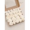 imageLings Moment Artificial Flowers Fake Faux Foam Roses Gardenia Combo for DIY Wedding Bouquets Centerpieces Arrangements Bridal Shower Party Home Decorations Dusty Blue ampamp White 24pcsIvory