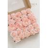imageLings Moment Artificial Flowers Fake Faux Foam Roses Gardenia Combo for DIY Wedding Bouquets Centerpieces Arrangements Bridal Shower Party Home Decorations Dusty Blue ampamp White 24pcsBlush