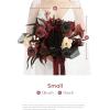 imageLings Moment Black and Burgundy Wedding Bouquets for Bride Gothic Bridal Bouquets for Bride 13 Inch Free Form Artificial Wedding Flower BouquetBlkmoody Burgundy  Black