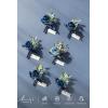 imageLings Moment Boutonniere for Men 6pcs Groom Groomsmen Boutonniere Artificial Flowers for Wedding DecorPromHomecoming etcBlueBlublue