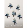 imageLings Moment Boutonniere for Men 6pcs Groom Groomsmen Boutonniere Artificial Flowers for Wedding DecorPromHomecoming etcBlueBlublue