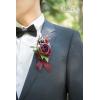 imageLings Moment Boutonniere for Men 6pcs Groom Groomsmen Boutonniere Artificial Flowers for Wedding DecorPromHomecoming etcBlueRedburgundy  Marsala