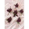 imageLings Moment Boutonniere for Men 6pcs Groom Groomsmen Boutonniere Artificial Flowers for Wedding DecorPromHomecoming etcBlueRedburgundy  Marsala