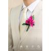 imageLings Moment Boutonniere for Men 10pcs Groomsmen Guest Boutonniere Artificial Flowers for Wedding DcorPromHomecomingetcBlack Gothic BurgundyPkhot Pink  Magenta Blush