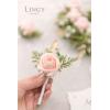 imageLings Moment Boutonniere for Men 10pcs Groomsmen Guest Boutonniere Artificial Flowers for Wedding DcorPromHomecomingetcBlush Coral Peach PinkPkblush  Pink