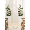imageLings Moment 41quot Tall Free Standing Artificial Flowers Arrangements 2 pcs Wedding Arch Altar Stage Decorations Champagne Christmas for Ceremony Reception Rose Floral Party Outdoor Centerpieces Decor