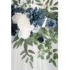 imageLings Moment 65FT Backdrop Floral Garland Artificial Wedding Arch Flowers Sage Green Decor Pink Ceremony Reception Hanging Eucalyptus Rose Arbor Arrangement Outdoor Party Swag Home DecorationsBludusty Blue  Navy