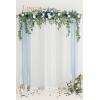 imageLings Moment 65FT Backdrop Floral Garland Artificial Wedding Arch Flowers Sage Green Decor Pink Ceremony Reception Hanging Eucalyptus Rose Arbor Arrangement Outdoor Party Swag Home DecorationsBludusty Blue  Navy