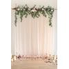 imageLings Moment 65FT Backdrop Floral Garland Artificial Wedding Arch Flowers Sage Green Decor Pink Ceremony Reception Hanging Eucalyptus Rose Arbor Arrangement Outdoor Party Swag Home DecorationsRedmarsala