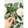 imageLings Moment 65FT Backdrop Floral Garland Artificial Wedding Arch Flowers Sage Green Decor Pink Ceremony Reception Hanging Eucalyptus Rose Arbor Arrangement Outdoor Party Swag Home DecorationsWhite  Sage2025 New