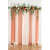 imageLings Moment 65FT Backdrop Floral Garland Artificial Wedding Arch Flowers Sage Green Decor Pink Ceremony Reception Hanging Eucalyptus Rose Arbor Arrangement Outdoor Party Swag Home DecorationsOrterracotta  Orange