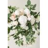 imageLings Moment 65FT Backdrop Floral Garland Artificial Wedding Arch Flowers Sage Green Decor Pink Ceremony Reception Hanging Eucalyptus Rose Arbor Arrangement Outdoor Party Swag Home DecorationsWhite  Sage2025 New