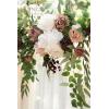 imageLings Moment 65FT Backdrop Floral Garland Artificial Wedding Arch Flowers Sage Green Decor Pink Ceremony Reception Hanging Eucalyptus Rose Arbor Arrangement Outdoor Party Swag Home DecorationsPkdusty Rose  Mauve