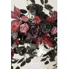 imageLings Moment 65FT Backdrop Floral Garland Artificial Wedding Arch Flowers Sage Green Decor Pink Ceremony Reception Hanging Eucalyptus Rose Arbor Arrangement Outdoor Party Swag Home DecorationsRedmoody Burgundy  Black