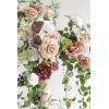 imageLings Moment Deluxe Hanging Artificial Wedding Arch Flowers Dusty Rose Eucalyptus Stems Sage Green Ceremony Arbor Reception Backdrop Floral Decorations Outdoor Swag Garland Background Garden Decor