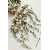 imageLings Moment Deluxe Hanging Artificial Wedding Arch Flowers Dusty Rose Eucalyptus Stems Sage Green Ceremony Arbor Reception Backdrop Floral Decorations Outdoor Swag Garland Background Garden Decor