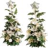imageLings Moment 41quot Tall Free Standing Artificial Flowers Arrangements 2 pcs Wedding Arch Altar Stage Decorations Champagne Christmas for Ceremony Reception Rose Floral Party Outdoor Centerpieces Decor