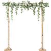 imageLings Moment 65FT Backdrop Floral Garland Artificial Wedding Arch Flowers Sage Green Decor Pink Ceremony Reception Hanging Eucalyptus Rose Arbor Arrangement Outdoor Party Swag Home DecorationsWhite  Sage2025 New