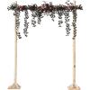 imageLings Moment 65FT Backdrop Floral Garland Artificial Wedding Arch Flowers Sage Green Decor Pink Ceremony Reception Hanging Eucalyptus Rose Arbor Arrangement Outdoor Party Swag Home DecorationsRedmoody Burgundy  Black