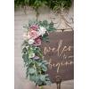 imageLings Moment Hanging Wedding Arch Flowers Aisle Pew Flowers Sign Flower Swag Decorations Package for Ceremony Reception Dusty Rose ampamp Cream Wedding Floral Arrangement Hanging Fabric Party Backdrop