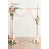 imageLings Moment Hanging Wedding Arch Flowers Aisle Pew Flowers Sign Flower Swag Decorations Package for Ceremony Reception Dusty Rose ampamp Cream Wedding Floral Arrangement Hanging Fabric Party Backdrop