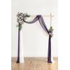 imageLings Moment Hanging Wedding Arch Flowers Aisle Pew Flowers Sign Flower Swag Decorations Package for Ceremony Reception Lilac ampamp Gold Wedding Floral Arrangement Hanging Fabric Party Backdrop