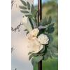 imageLings Moment Hanging Wedding Arch Flowers Aisle Pew Flowers Sign Flower Swag Decorations Package for Ceremony Reception White ampamp Sage Wedding Floral Arrangement Hanging Fabric Party Backdrop