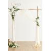 imageLings Moment Hanging Wedding Arch Flowers Aisle Pew Flowers Sign Flower Swag Decorations Package for Ceremony Reception White ampamp Sage Wedding Floral Arrangement Hanging Fabric Party Backdrop