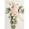 imageLings Moment Hanging Wedding Arch Flowers and Wedding Aisle Pew Flowers Decorations Package for Ceremony Reception Blush ampamp Cream Wedding Floral Arrangement Hanging Fabric Party Backdrop