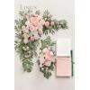 imageLings Moment Hanging Wedding Arch Flowers and Wedding Aisle Pew Flowers Decorations Package for Ceremony Reception Blush ampamp Cream Wedding Floral Arrangement Hanging Fabric Party Backdrop