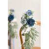 imageLings Moment Hanging Wedding Arch Flowers and Wedding Aisle Pew Flowers Decorations Package for Ceremony Reception Dusty Blue ampamp Navy Wedding Floral Arrangement Hanging Fabric Party Backdrop