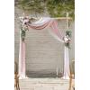 imageLings Moment Hanging Wedding Arch Flowers and Wedding Aisle Pew Flowers Decorations Package for Ceremony Reception Dusty Rose ampamp Mauve Wedding Floral Arrangement Hanging Fabric Party Backdrop