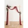 imageLings Moment Hanging Wedding Arch Flowers and Wedding Aisle Pew Flowers Decorations Package for Ceremony Reception Marsala ampamp Blush Wedding Floral Arrangement Hanging Fabric Party Backdrop