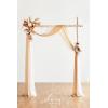 imageLings Moment Hanging Wedding Arch Flowers and Wedding Aisle Pew Flowers Decorations Package for Ceremony Reception Rust ampamp Sepia Wedding Floral Arrangement Hanging Fabric Party Backdrop