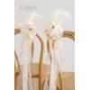 imageLings Moment Hanging Wedding Arch Flowers and Wedding Aisle Pew Flowers Decorations Package for Ceremony Reception White ampamp Beige Wedding Floral Arrangement Hanging Fabric Party Backdrop