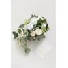 imageLings Moment White Green Bridal Bouquet for Bride White Green Wedding Bouquets for Bride 15 Inch Bride Bouquets for Wedding Artificial Flowers BouquetsWhtnatural Whites