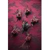 imageLings Moment Boutonniere for Men 6pcs Groom Groomsmen Boutonniere Artificial Flowers for Wedding DecorPromHomecoming etcBlush PinkBlkblack  Gothic Burgundy