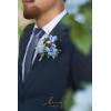 imageLings Moment Boutonniere for Men 6pcs Groom Groomsmen Boutonniere Artificial Flowers for Wedding DecorPromHomecoming etcBlush PinkBluprovence Blue  Berry