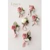 imageLings Moment Boutonniere for Men 6pcs Groom Groomsmen Boutonniere Artificial Flowers for Wedding DecorPromHomecoming etcBlush PinkPkdusty Rose  Mauve