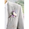 imageLings Moment Boutonniere for Men 6pcs Groom Groomsmen Boutonniere Artificial Flowers for Wedding DecorPromHomecoming etcBlush PinkPrplpurple Lavender  Lilac