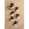 imageLings Moment Boutonniere for Men 6pcs Groom Groomsmen Boutonniere Artificial Flowers for Wedding DecorPromHomecoming etcBlush PinkRedblack Baccara  Burgundy