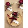 imageLings Moment Boutonniere for Men 6pcs Groom Groomsmen Boutonniere Artificial Flowers for Wedding DecorPromHomecoming etcBlush PinkRedblack Baccara  Burgundy