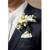 imageLings Moment Boutonniere for Men 6pcs Groom Groomsmen Boutonniere Artificial Flowers for Wedding DecorPromHomecoming etcBlush PinkWhtwhite  Lily  Olive